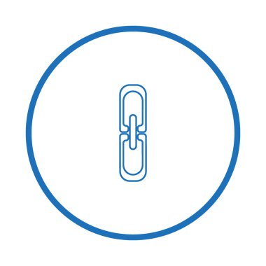 zincir baklalarinin vektör çizim minimalist simgesi