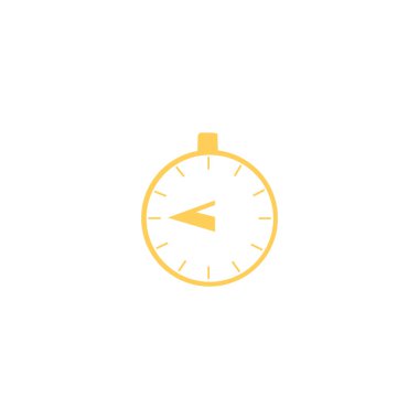 Kronometre web simgesi, minimalist vektör çizim