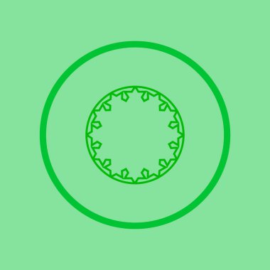 daire düz stil ikonu, vektör çizim, ekip çalışması kavramı şeklinde insan avatarları    