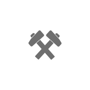 Balyozlar, vektör çizim minimalist simgesi