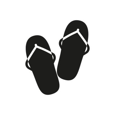 flip flop, vektör çizim minimalist simgesi