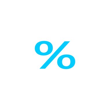 Konsept alışveriş yüzde simgesi