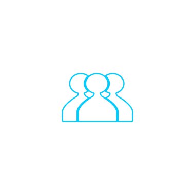 ekip çalışması düz simgesi, vektör çizim  