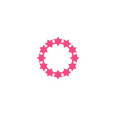 Noel çelenk düz stil ikonu, vektör çizim  