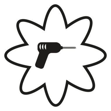 matkap ağ simgesi, vektör illüstrasyonu 