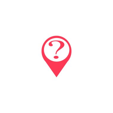 soru işareti basit simge vektör çizim