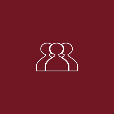 ekip çalışması düz simgesi, vektör çizim  