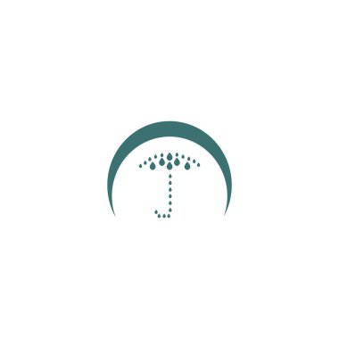 renkli şemsiye vektör çizim