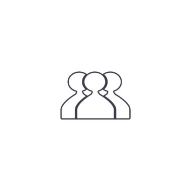 ekip çalışması düz simgesi, vektör çizim  