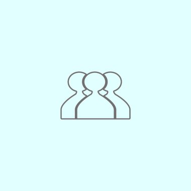 ekip çalışması düz simgesi, vektör çizim  