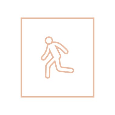 Çalışan adam basit simge silüeti