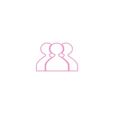 ekip çalışması düz simgesi, vektör çizim  