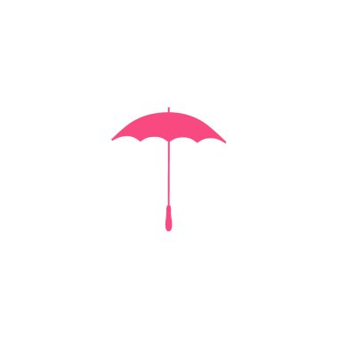 şemsiye düz simge, vektör illüstrasyonu 