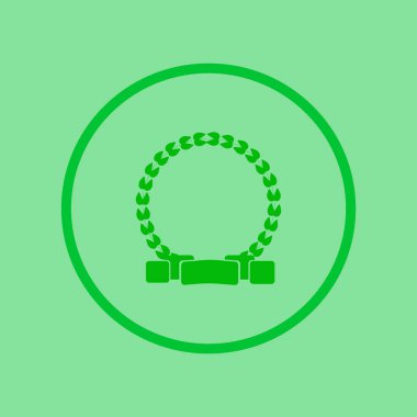 kupa düz simgesi, vektör illüstrasyonu 