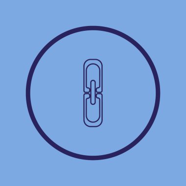 zincir baklalarinin vektör çizim minimalist simgesi