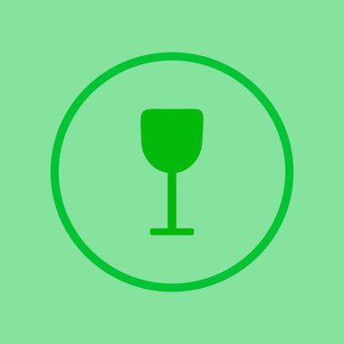 şarap cam düz kutsal kişilerin resmi, vektör, illüstrasyon 