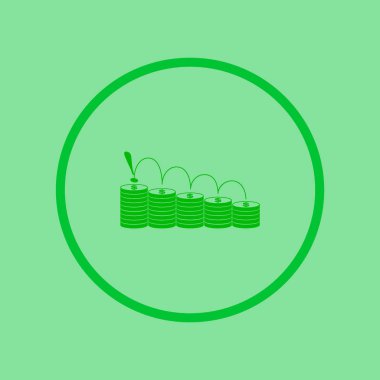 Sikke vektör çizim ile mali perspektif