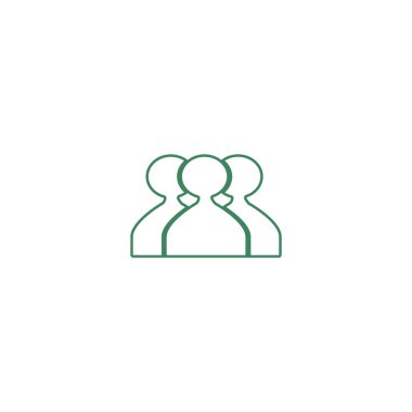 ekip çalışması düz simgesi, vektör çizim  