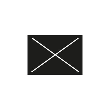 mektup zarfının minimalist vektör simgesi