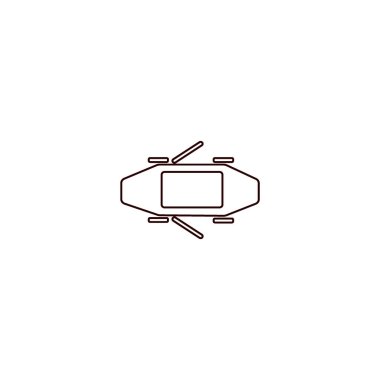 Binek otomobil minimalist vektör simgesi