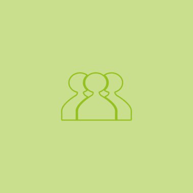 ekip çalışması düz simgesi, vektör çizim  