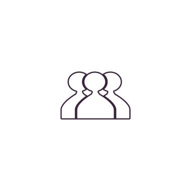 ekip çalışması düz simgesi, vektör çizim  