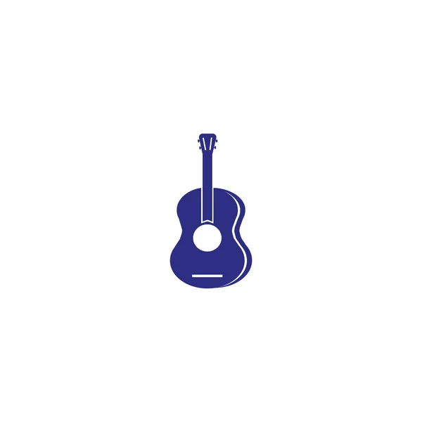 Het Pictogram Van Het Web Van Gitaar Vectorillustratie — Stockvector