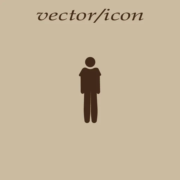 Het Pictogram Van Het Web Van Jongen Vectorillustratie — Stockvector