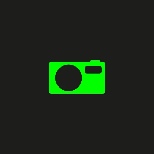 Minimalistic Vector Icon Photo Camera — Stock Vector