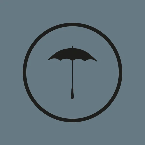 Umbrella Flat Style Icon Vector Illustration — Stock Vector