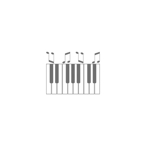 Sintetizador Ícone Plano Vetor Ilustração Conceito Instrumento Musical — Vetor de Stock