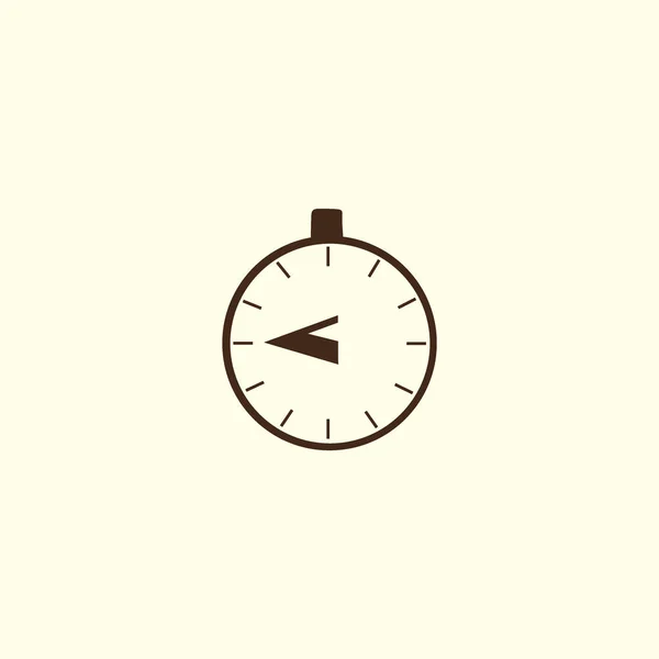Stopwatch Web Icon Minimalistic Vector Illustration — Stock Vector