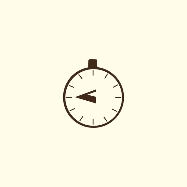 Het Pictogram Van Het Web Van Stopwatch Minimalistische Vectorillustratie — Stockvector