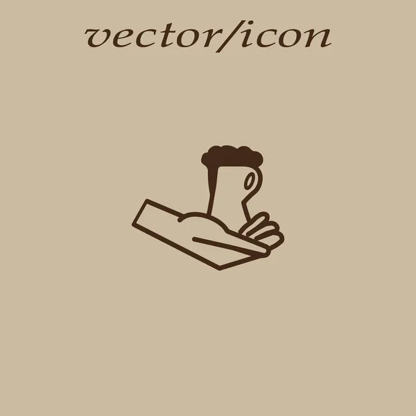 Illustration Vectorielle Verre Bière — Image vectorielle