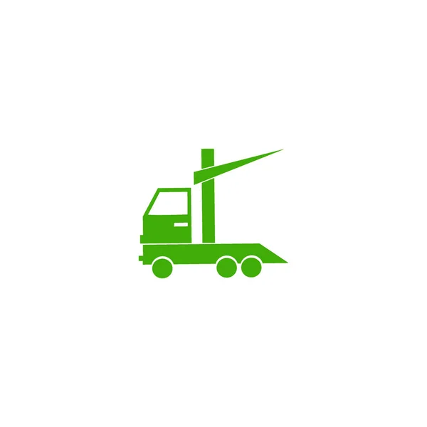 Enorme Levering Vrachtwagen Vectorillustratie — Stockvector