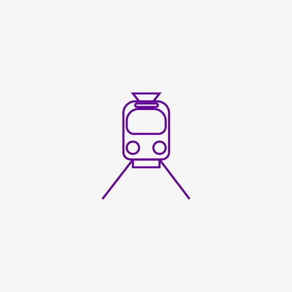 Icono Tren Simple Ilustración Vector — Vector de stock
