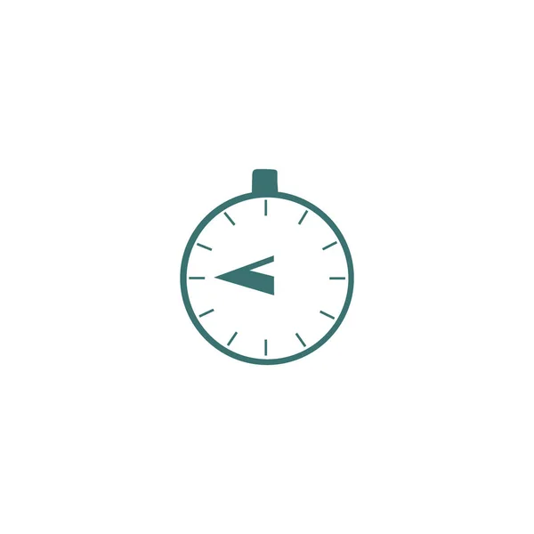 Stopwatch Web Icon Minimalistic Vector Illustration — Stock Vector