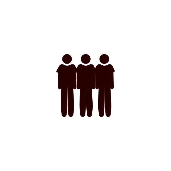 Businessmen Flat Icon Vector Illustration — Stock Vector