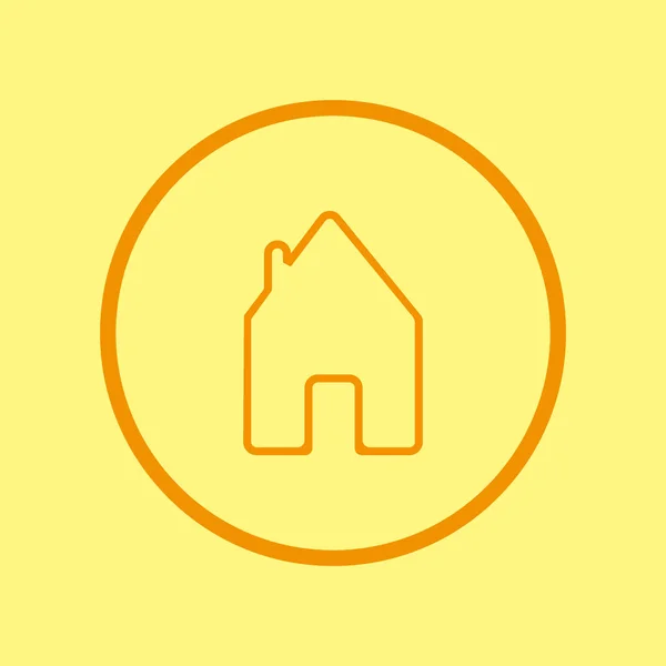 House Flat Icon Vector Illustration — Stock Vector