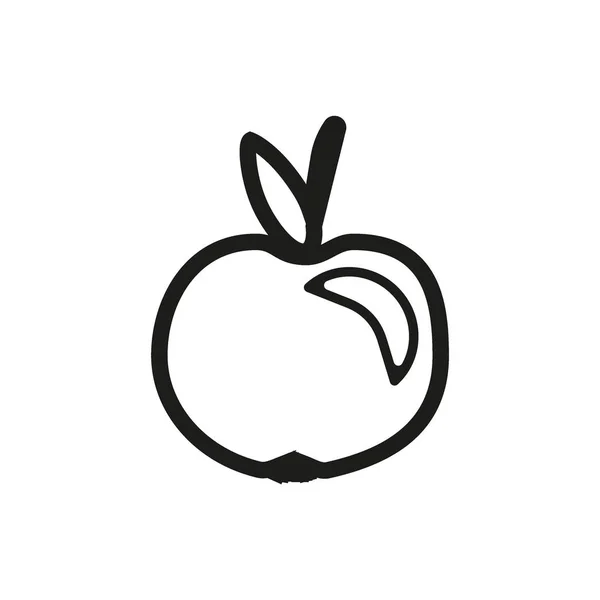 Färgglada Goda Äpple Vektorillustration — Stock vektor