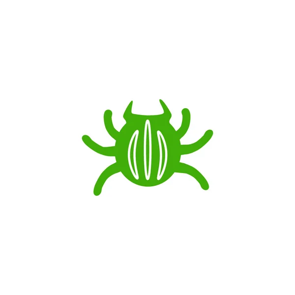 Bug Icône Plate Illustration Vectorielle — Image vectorielle