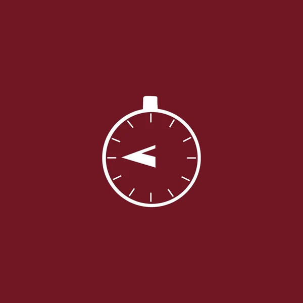 Stopwatch Web Icon Minimalistic Vector Illustration — Stock Vector