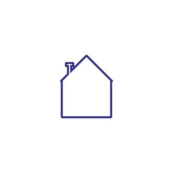 Huis Plat Pictogram Vector Illustratie — Stockvector