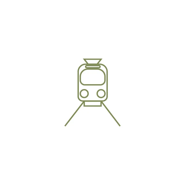 Eenvoudige Trein Pictogram Vectorillustratie — Stockvector