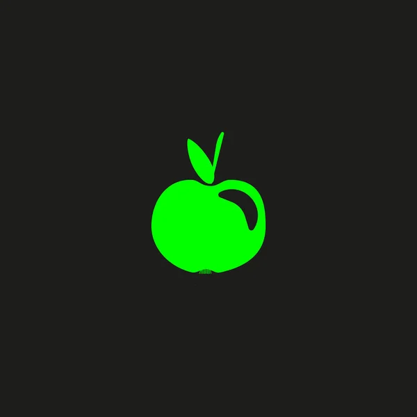Illustration Vectorielle Pomme Savoureuse Colorée — Image vectorielle