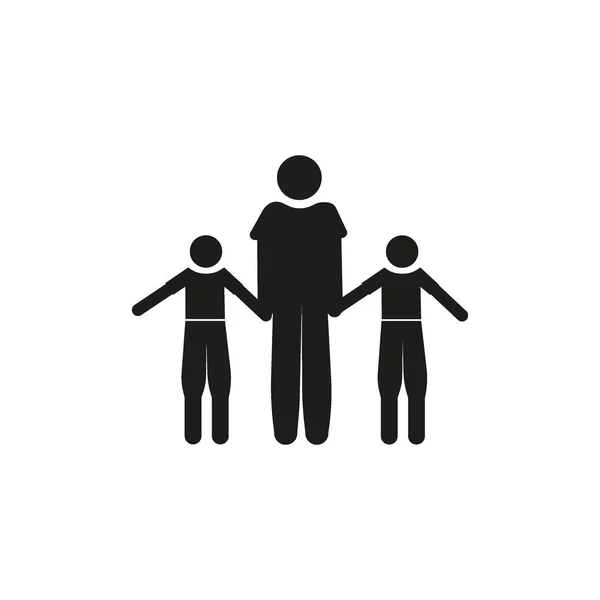 Familie Flaches Symbol Vektorillustration — Stockvektor