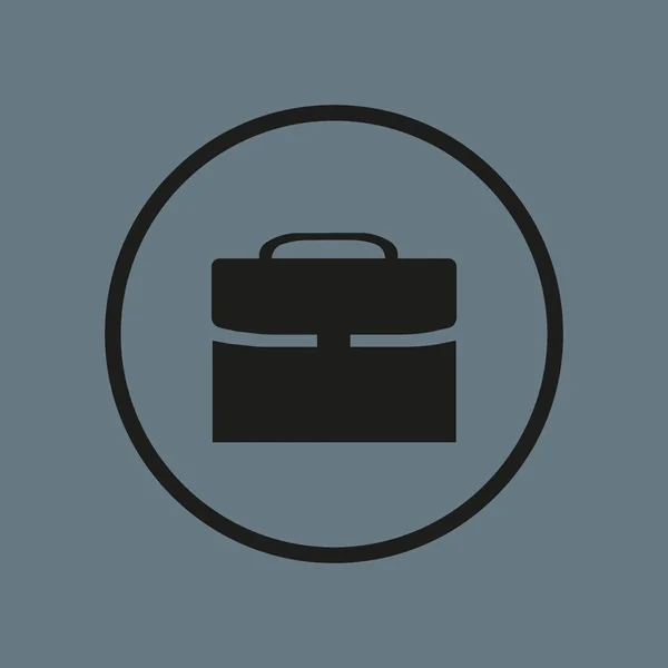 Stijlvolle Koffer Logo Sjabloon — Stockvector