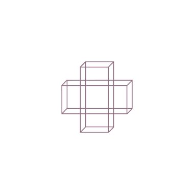 Tıbbi düz simgesi, vektör, illüstrasyon çapraz 