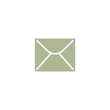 mektup zarfının minimalist vektör simgesi