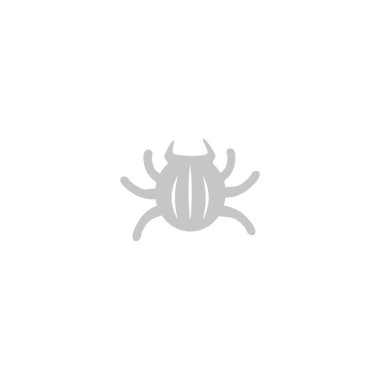 Böcek düz simgesini, vektör, illüstrasyon